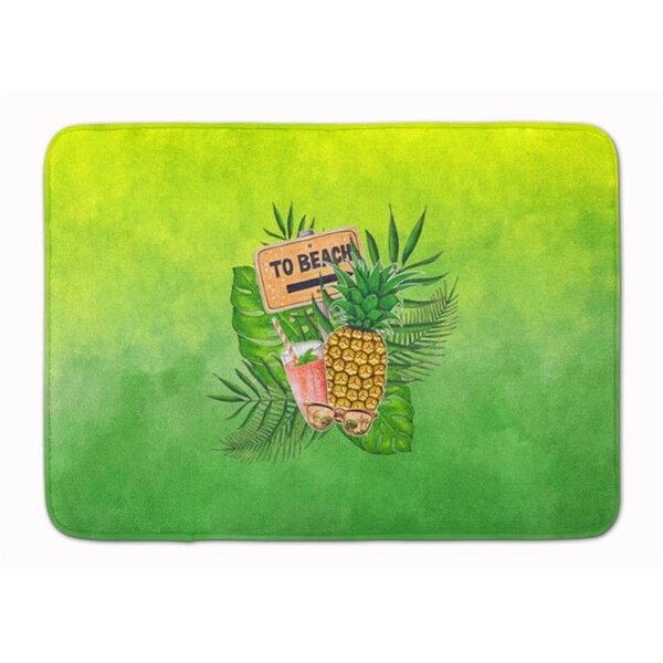 Carolines Treasures Carolines Treasures BB7450RUG To the Beach Summer Machine Washable Memory Foam Mat BB7450RUG - main